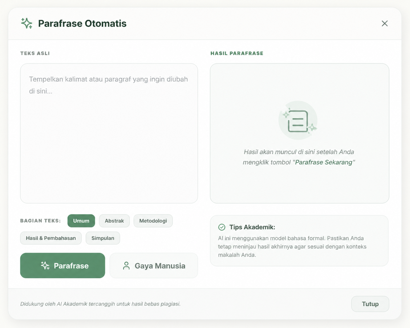 Parafrase Otomatis Makalify